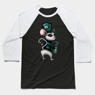 Mad Hatter with Bottle Blue Version Baseball T-Shirt